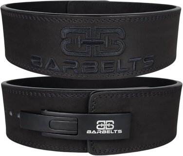 Пояс для пауерліфтингу Barbelts, 10 мм, 100% шкіра, важкоатлетичний ремінь з важільною пряжкою для силових тренувань