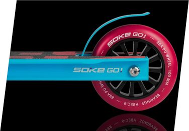 Трюковий самокат ПОЇХАЛИ Kick Scooter з кульковим підшипником ABEC 9 Kick Scooter Trick Scooter для дорослих і дітей Двоколісний міський скутер Freestyle 2 колеса Вантажопідйомність 100 кг (синій, рожевий)