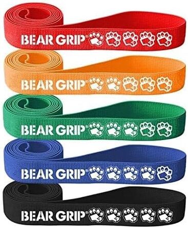 BEAR GRIP – текстильні стрічки для підтягувань, йоги та кросфіту, мобільність, фітнес-резинки