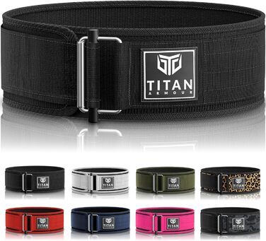 Пояс самофіксуючий для важкої атлетики Titan Armour, чорний L