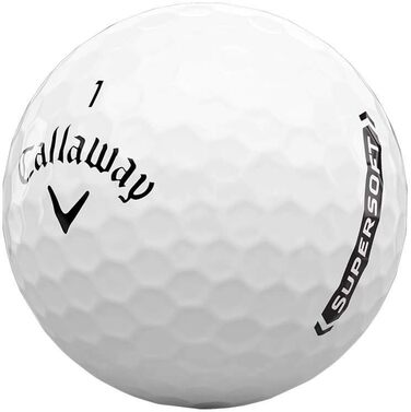 М'ячі для гольфу Callaway Supersoft 12 шт. для відчуття та довговічності