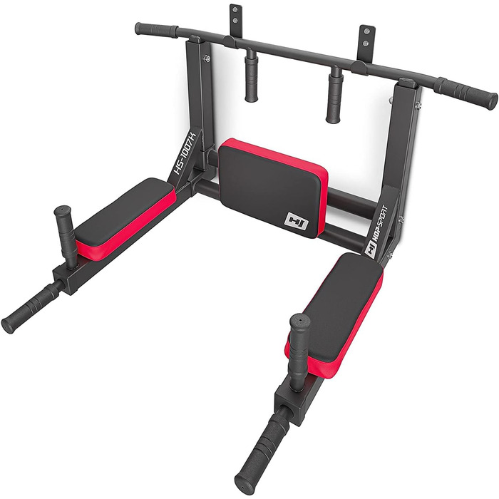 2in1 Multi-Gym HS-1007K - Dip-Station & Pull-Up Bar з настінним кріпленням