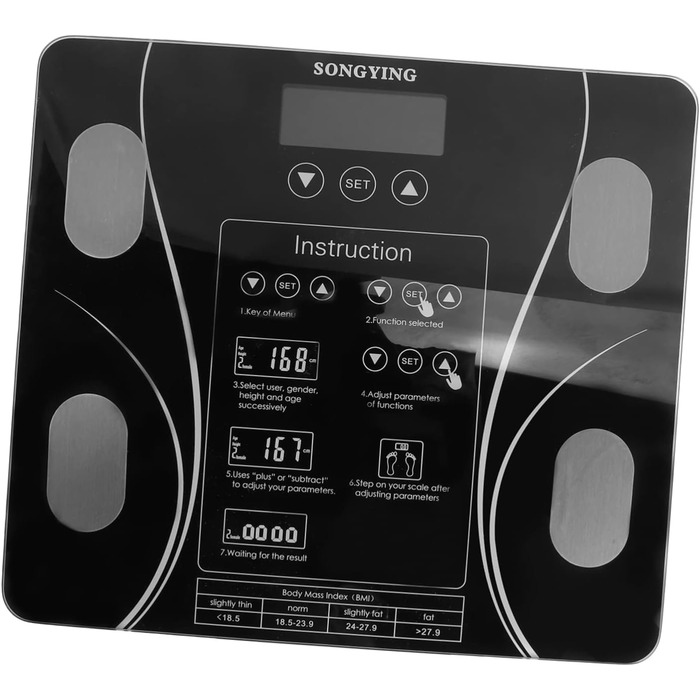 Фітнес-монітор Cabilock Digital Body Fat Scale Black 1 шт.