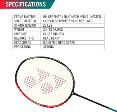 Ракетка YONEX Astrox 38 D для бадмінтону