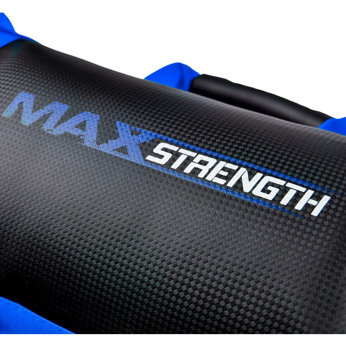 Груша MaxStrength з наповнювачем, 5-25 кг, кроссфіт, ММА, чорний/синій