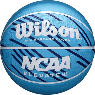 Баскетбольні м'ячі Wilson NCAA на відкритому повітрі - 74,9 см, 72,4 см, 70,5 см Elevate OT Розмір 7 - 29,5 Королівський/Білий