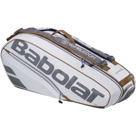 Тримач ракетки Babolat Pure Wimbledon x6, тенісна сумка, біла