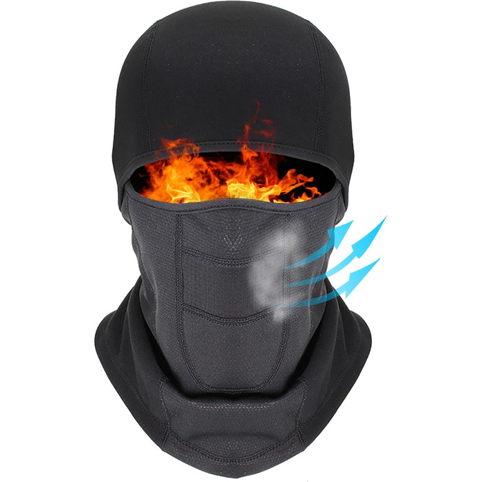 Маска флісова Voofly Balaclava Windproof Ski Black