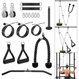 Тренажер Lat Pulldown Machine для дому (штанга, мотузка, ручка)