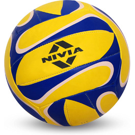 М'яч для відпочинку NIVIA 472, жовто-синій, розмір 4, універсальний