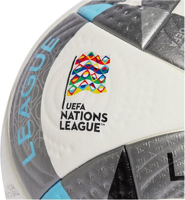М'яч футбольний Adidas UEFA Nations League 24 Pro IS7441, сріблястий, розмір 5, унісекс