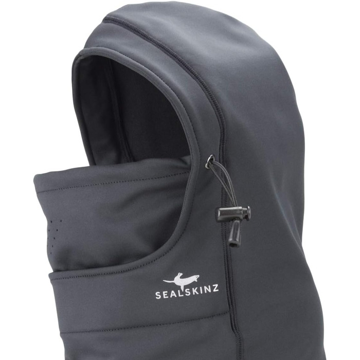 Гетри на голову всепогодні водонепроникні SEALSKINZ Black L-XL