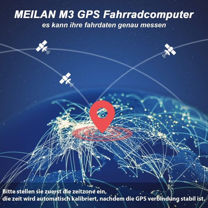 Велокомп'ютер MEILAN M3 Mini GPS, водонепроникний, червоний