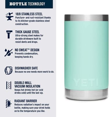 Дитяча пляшка YETI Rambler Jr 354 мл, бірюзова, термос