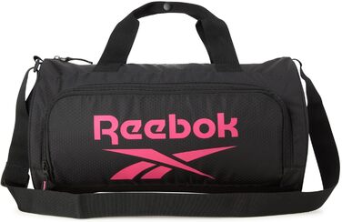 Спортивна міні-спортивна сумка Reebok Perth, легка, для подорожей, пляжу, йоги, чорна/рожева, onesize