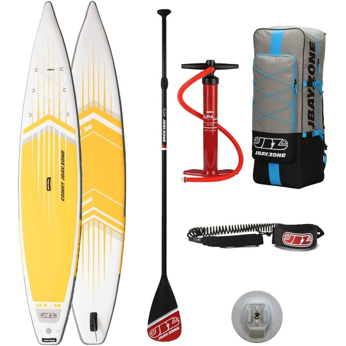 ДЖБАЙ. Надувне весло Zone Comet Touring SUP Stand Up Paddle з аксесуарами 380x76x15 см - 12'6''x30''x6''