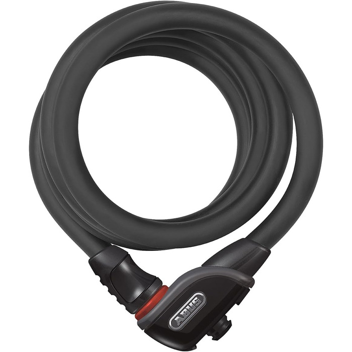 Велозамок ABUS Phantom 8950/180 TexFL з тримачем, кабельний, 12/15 мм, рівень захисту 5, чорний