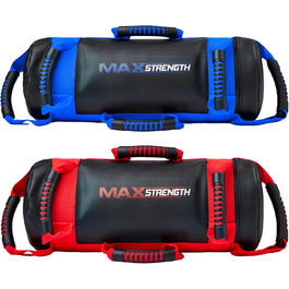 Груша MaxStrength з наповнювачем, 5-25 кг, кроссфіт, ММА, чорний/синій