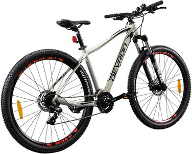 Чоловічий гірський велосипед Devron Ridde RM1.9 - колеса 29-zo, Shimano 3x8, гідравлічне дискове гальмо, універсальний MTB для пригод (срібло, м)