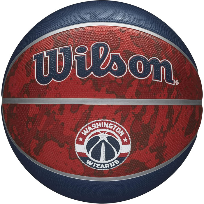 Баскетбольні м'ячі Wilson NBA Alliance Series - Баскетбольні м'ячі з логотипом команди - 29.5 та міні розміри Washington Wizards розмір 7 - 29.5 Washington Wizards