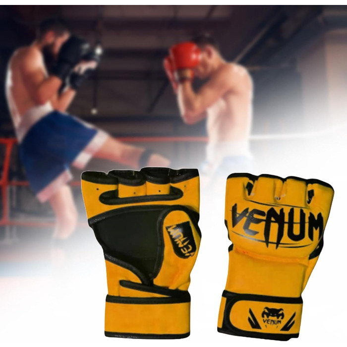 Рукавички Perfeclan Shock Absorbing MMA, міцні, PU, півпальця