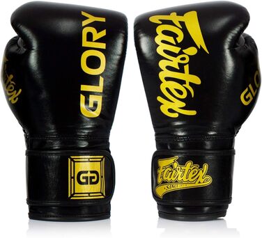 Боксерські рукавички Fairtex X Glory чорні шкіряні 16 унцій, Таїланд