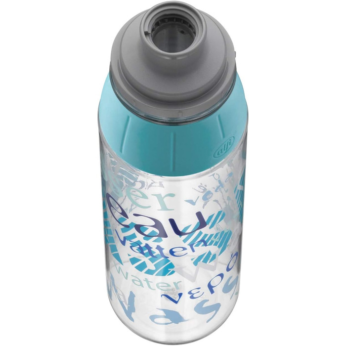 Пляшка для пиття alfi Tritan BPA Free, пляшка для води 700 мл, tritanBottle герметична, вугільна кислота, можна мити в посудомийній машині, 5495.110.070 пляшка для toGo, школи, спорту, піших прогулянок, відпочинку (вода блакитна)