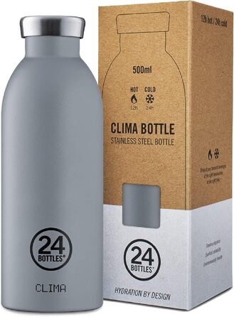 Пляшка Clima Thermos 500 мл, нерж. сталь, сірий