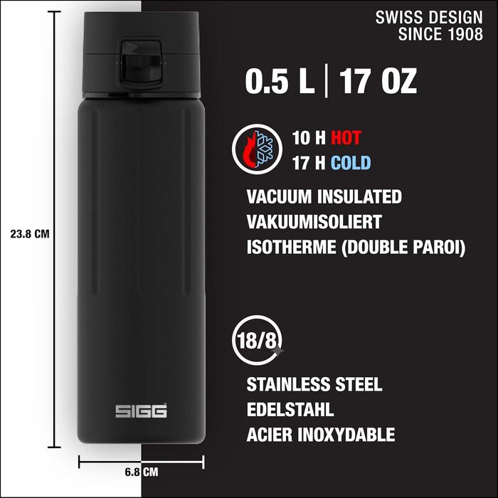 Термокружка SIGG Gemstone ONE 0,5 л, нетоксична, ізольована, герметична