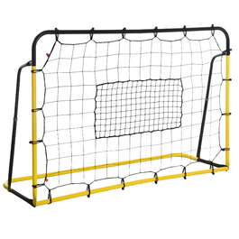 HOMCOM Kickback Football Rebounder Goal Rebound Wall 184x63x123см для футболу Баскетбол Бейсбол, жовтий чорний