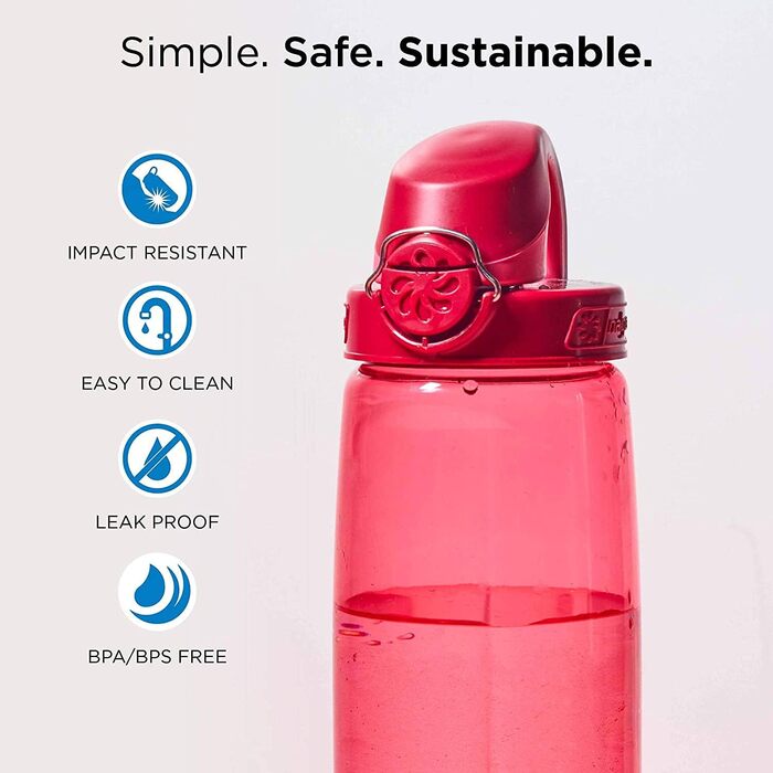 Пляшки для води Nalgene OTF Sustain червоні 0,65 л