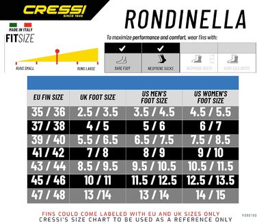 Набір для дайвінгу Cressi унісекс Rondinella Bag 39/40 одномісний