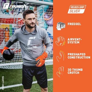 Рукавички воротарські унісекс Attrakt Freegel Silver Junior р.6