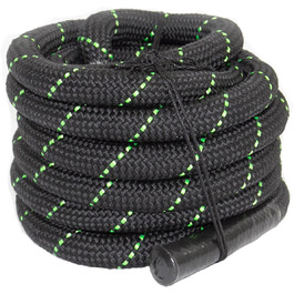 Мотузка POWRX Battle Rope Premium Ø38 мм, різні довжини, з тренуванням