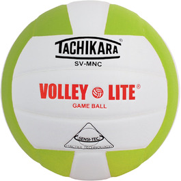 Тренувальний волейбольний м'яч Tachikara Volley-lite (Лаймово-зелений/Білий)