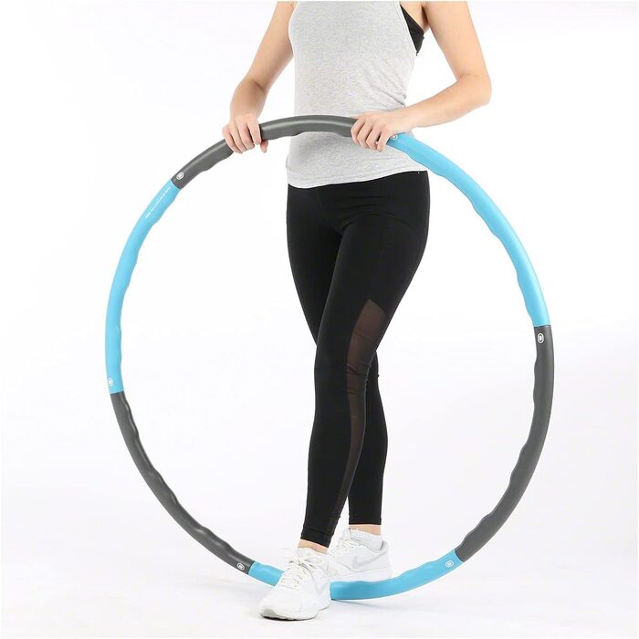 Обруч для хула-хупа Sport-Tec, ø 100 см, 1,5 кг, в т.ч. рулетка Power Fitness Hoop Hula Hoop для схуднення (синій)