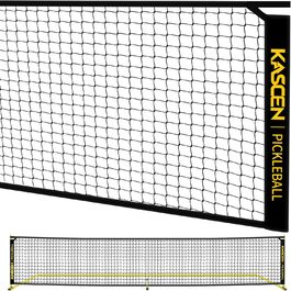 Сітка KASCEN Pickleball 6,7x0,9 м, внутрішня/зовнішня, тільки сітка, чорна