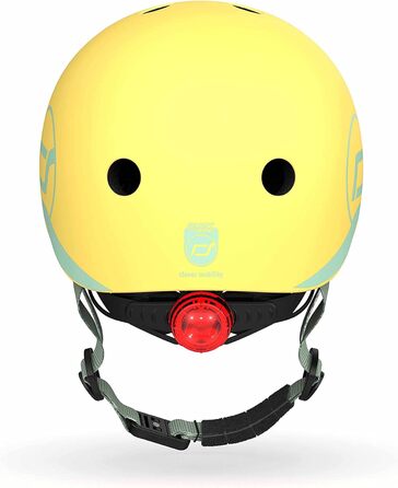 Дитячий шолом Scoot and Ride з регульованими ремінцями, матове покриття, розмір XXS, LED-світло, м'яка флісова підкладка для додаткового захисту
