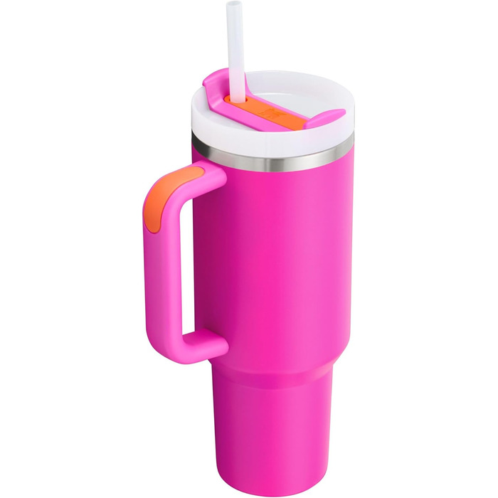 Термокружка STANLEY Quencher H2.0 1,2 л з кришкою та трубочкою, вакуумна, нержавіюча сталь, для води, чаю, кави, смузі, Vivid Violet