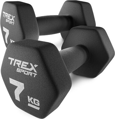 Набір гантелей TREX SPORT з неопрена, 2 шт, 4–20 кг, для жінок і чоловіків