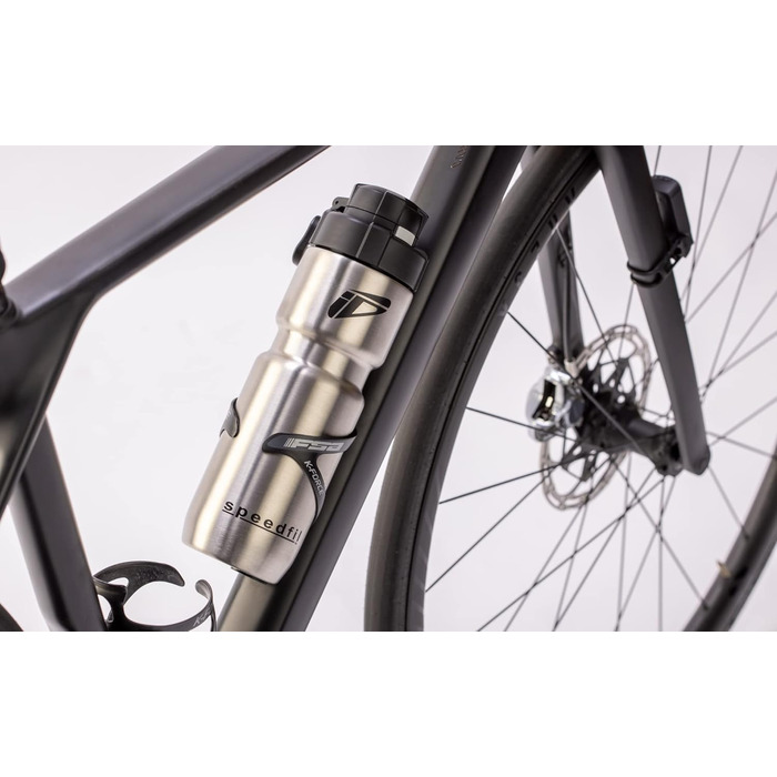 Speedfil Speedflask вакуумна термофляга з нержавіючої сталі для велосипеду та спорту, з кришкою, 2.0, срібляста