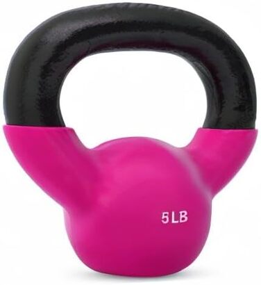 Вінілова гиря JFIT з чавуну, 2,3-22,7 кг, захист покриття, для фітнесу та силових тренувань