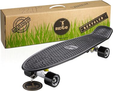 Скейтборд Ridge Recycled Cruiser (69 см, чорний)