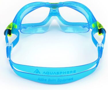 Маска Aqua Sphere Seal Kid 2, прозорі лінзи, бірюзова оправа