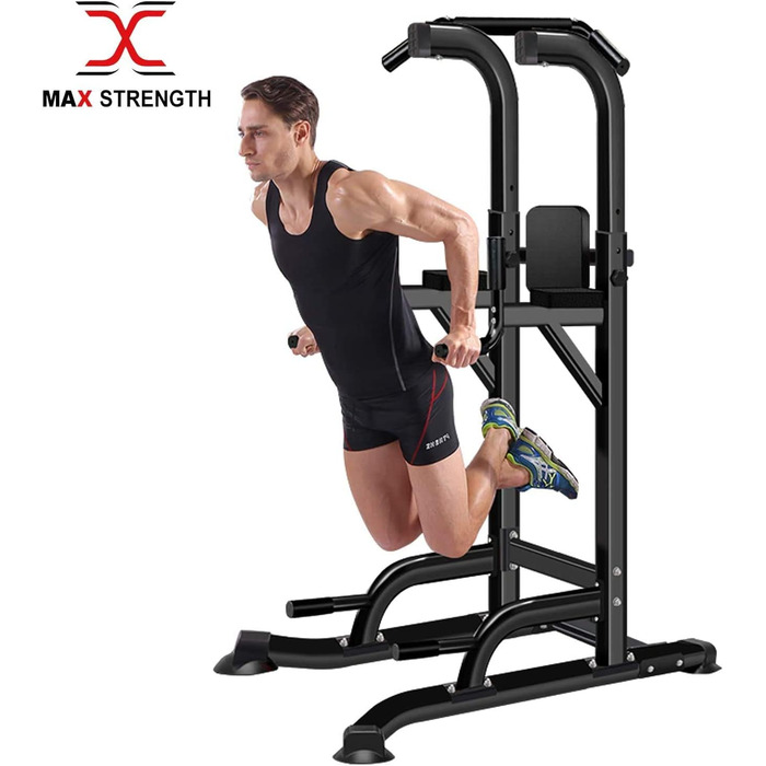 Діп-станція MAXSTRENGTH Multi Gyms Power Tower, чорний