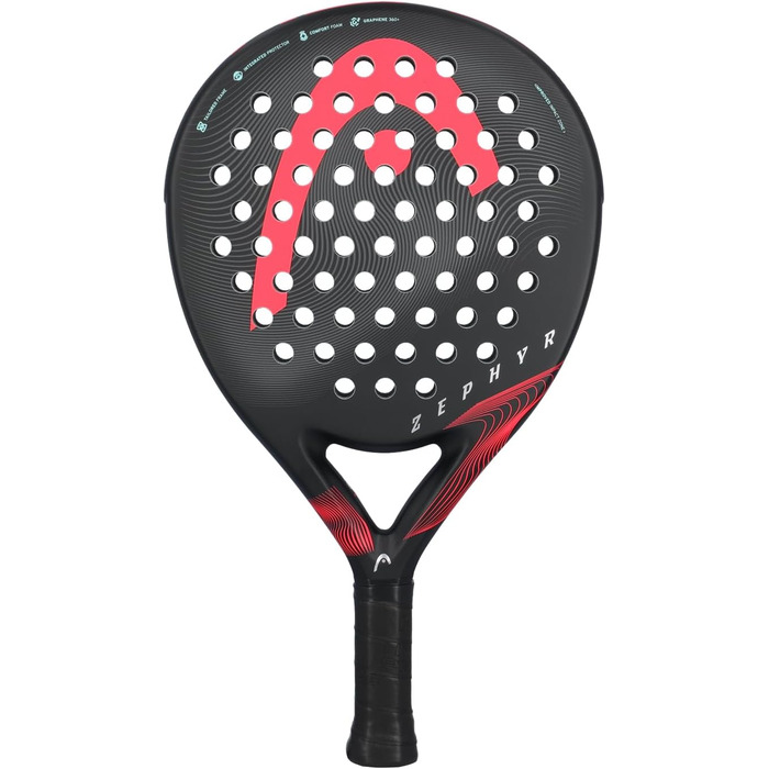 Ракетка HEAD Zephyr Padel One size Чорна/Рожева