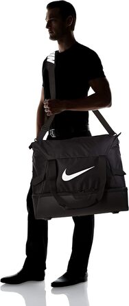 Спортивна сумка Nike Unisex Academy Team Hardcase, чорна/чорна/біла, 50 x 33 x 41 см (52 л)