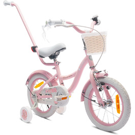 Велосипед Sun Baby Bicycle Flower, колеса на вибір, зі штангою, 2-6 років