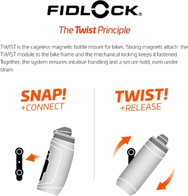 Пляшка для води Fidlock Twist 600 мл (без конектора, 800 мл)