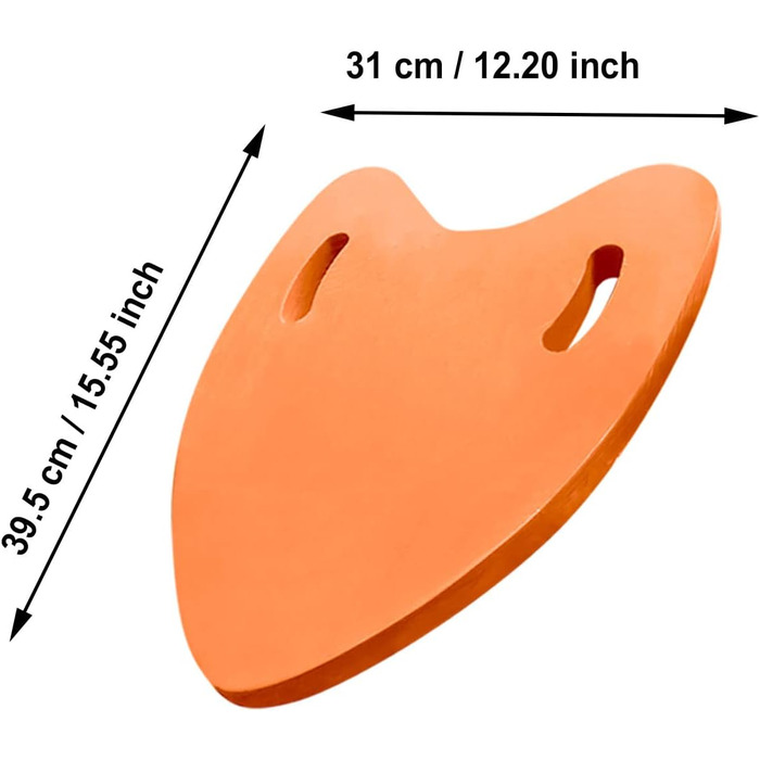 Дошка для плавання Eva, з ручками, помаранчевий, 2 шт.